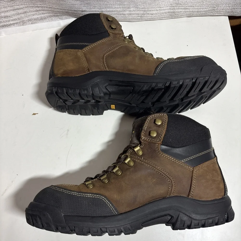 Caterpillar Men's 11.5 Threshold WP Steel Toe Work Boot Brown
